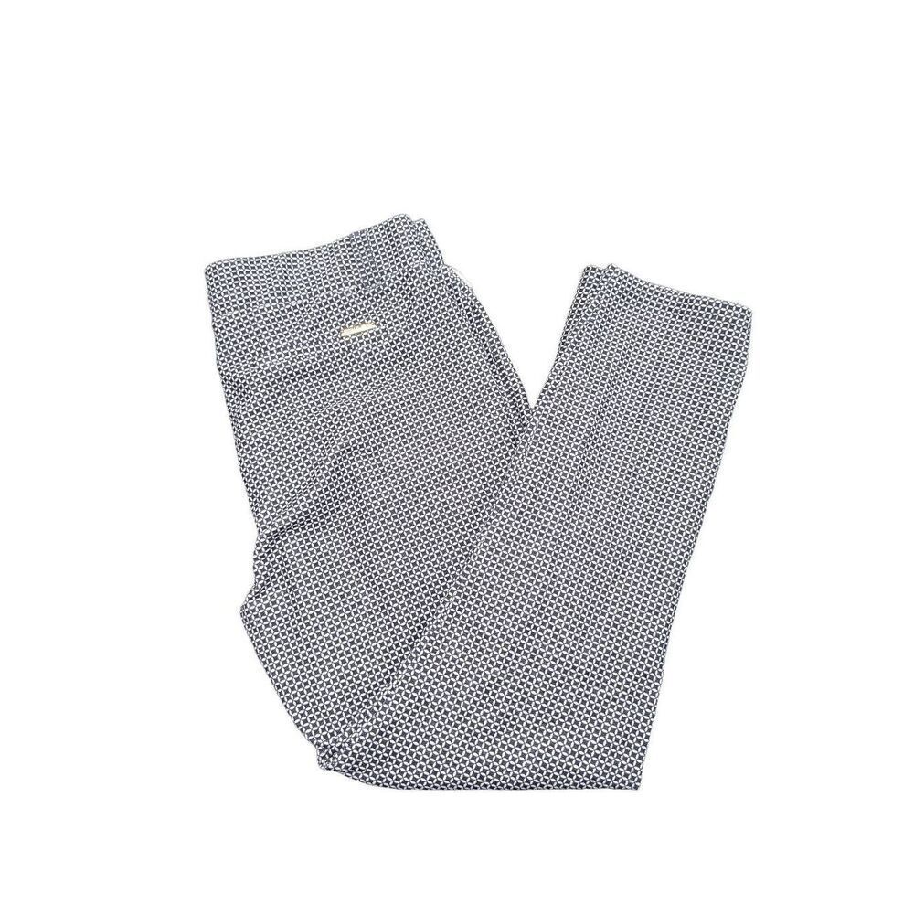 Michael Kors Basic True Navy Stretch Pants Checke… - image 1